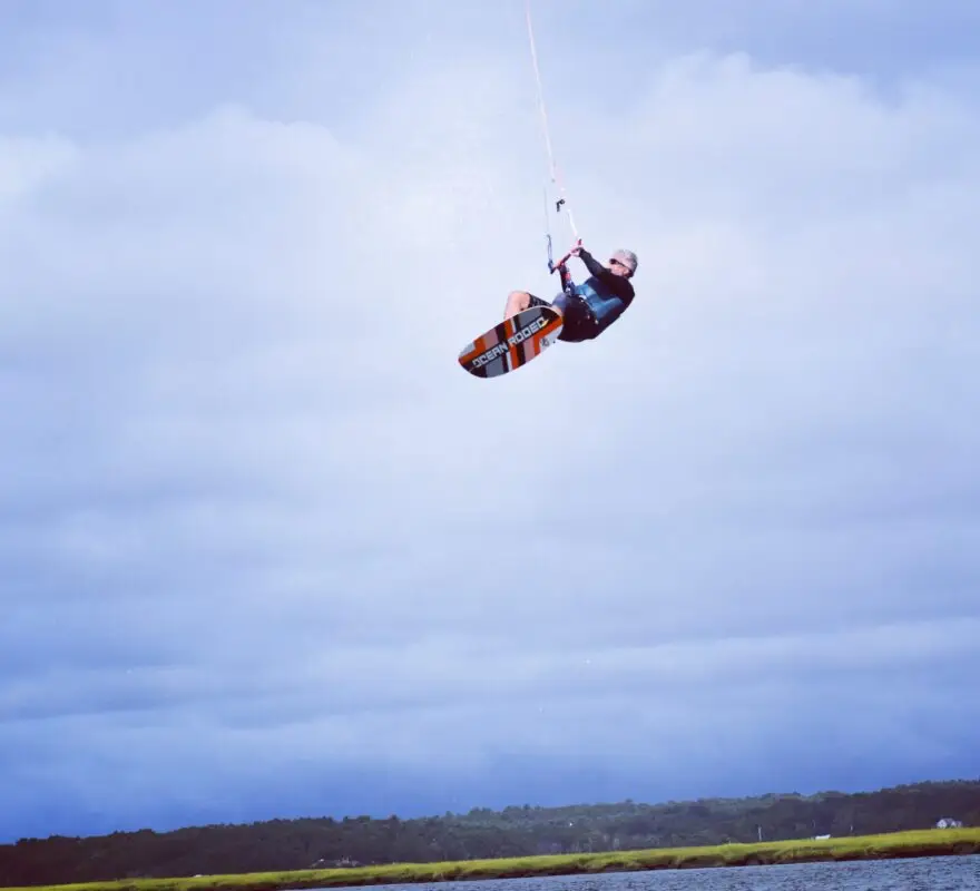 John kiteboarding